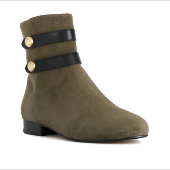 NWT MICHAEL Michael Kors Suede Leather Flat Bootie - Picture 2 of 7